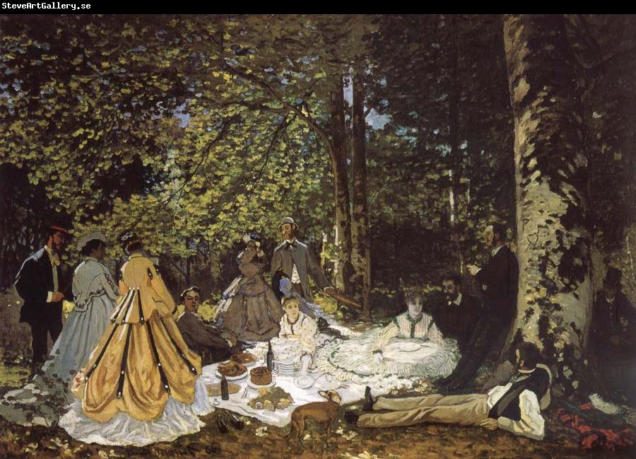 Claude Monet sketch for De picnic Shut down